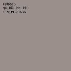 #99908D - Lemon Grass Color Image